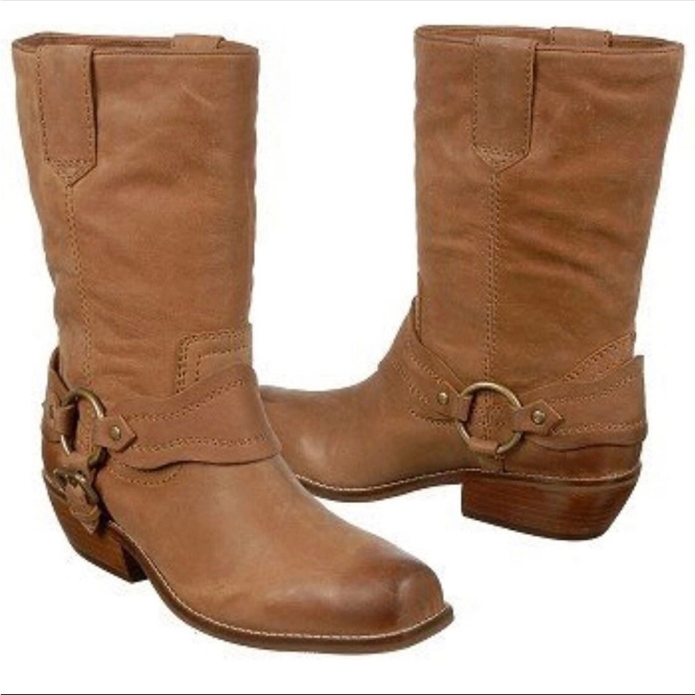 ZODIAC Vintage Distressed Biker Boots